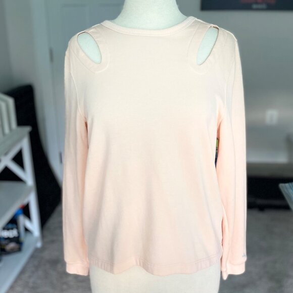 JoyLab Cutout Peach Sweatshirt - Picture 1 of 3